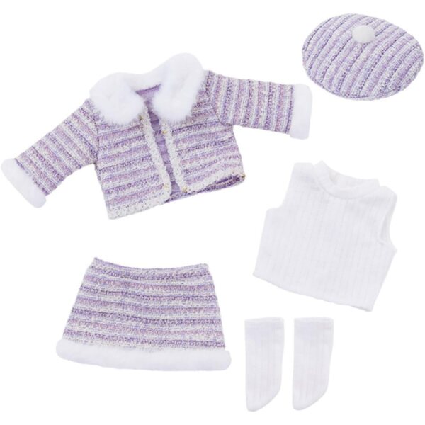 Prinzessinnenkleid-Set für amerikanische Puppen 18" lila ENIXWH