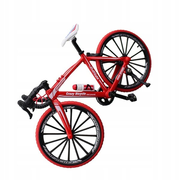 Miniatur-Fahrradmodell aus rotem Metall zur Dekoration und als Geschenk