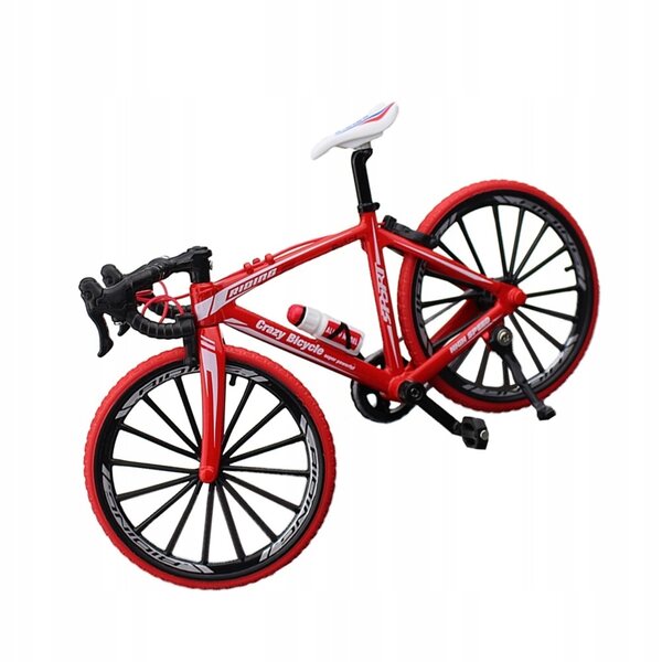 Miniatur-Fahrradmodell aus rotem Metall zur Dekoration und als Geschenk