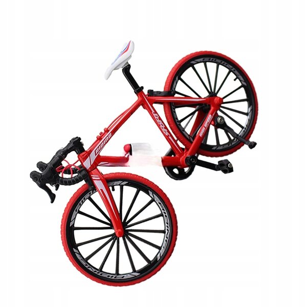 Miniatur-Fahrradmodell aus rotem Metall zur Dekoration und als Geschenk