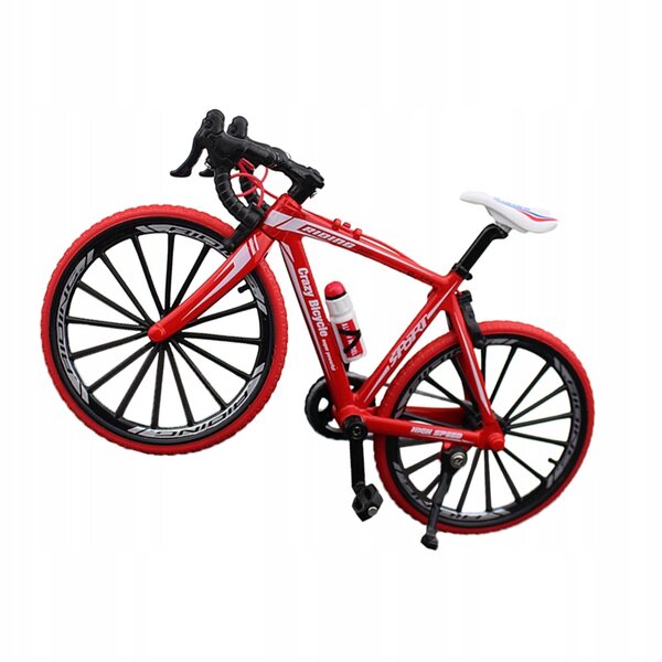Miniatur-Fahrradmodell aus rotem Metall zur Dekoration und als Geschenk
