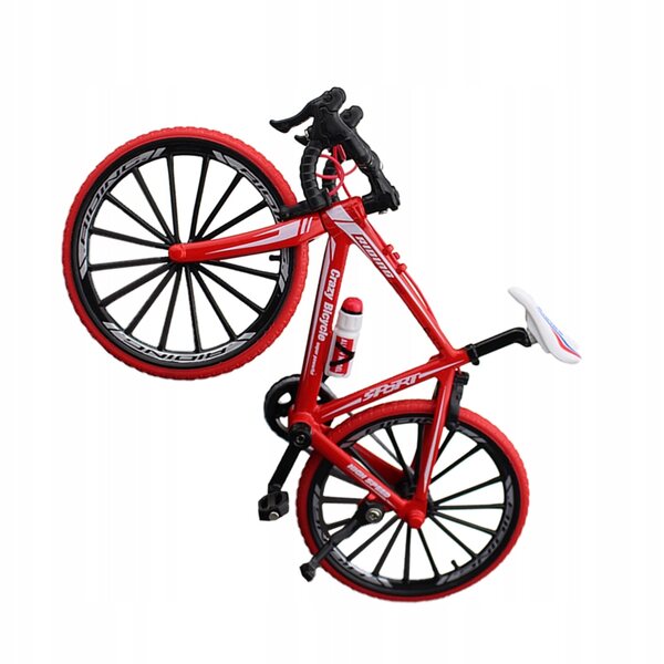 Miniatur-Fahrradmodell aus rotem Metall zur Dekoration und als Geschenk
