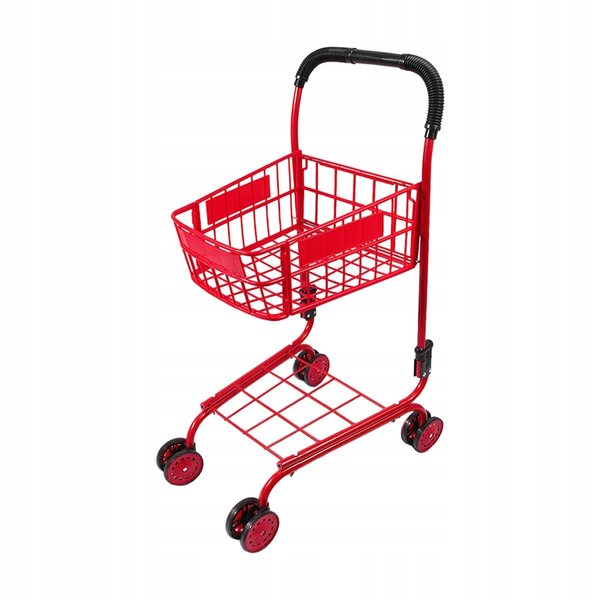 Mini-Einkaufswagen für Kinder aus Edelstahl und ABS, platzsparender Organizer