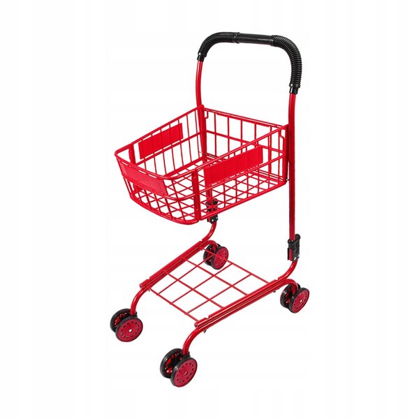 Mini-Einkaufswagen für Kinder aus Edelstahl und ABS, platzsparender Organizer