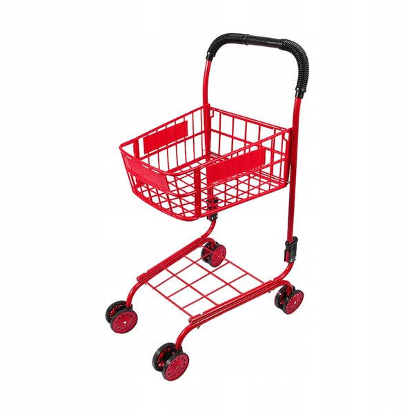 Mini-Einkaufswagen für Kinder aus Edelstahl und ABS, platzsparender Organizer