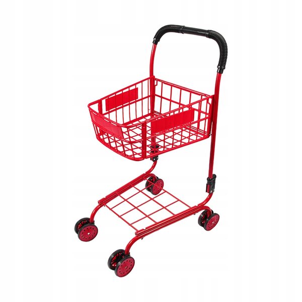 Mini-Einkaufswagen für Kinder aus Edelstahl und ABS, platzsparender Organizer