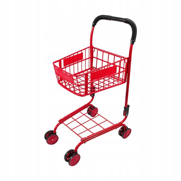 Mini-Einkaufswagen für Kinder aus Edelstahl und ABS, platzsparender Organizer