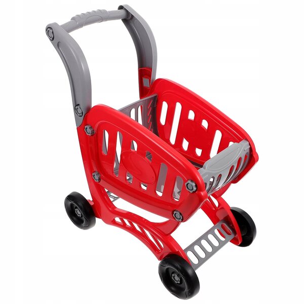 Carrello della spesa giocattolo per bambini in plastica ABS sicuro e resistente