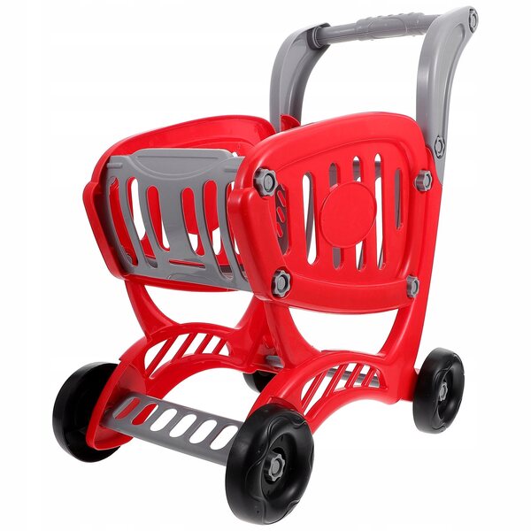 Carrello della spesa giocattolo per bambini in plastica ABS sicuro e resistente