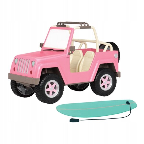 Jeep 4x4 Our Generation mit Elektronik und Surfbrett für 46cm Puppen