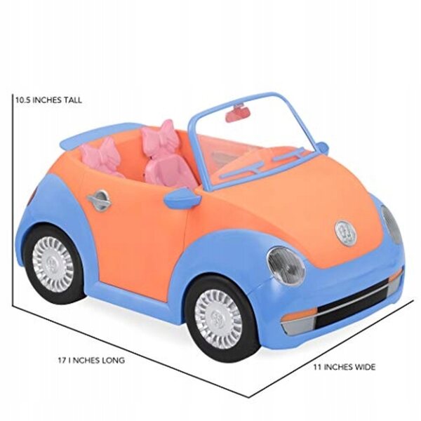 Cabriolet-Auto für Glitter Girls GG57066Z 14-Zoll-Kunststoffpuppen