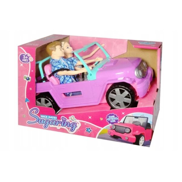 Cabriolet-Auto mit 2 schwedischen Disney-Puppen für Kinder ab 12 Monaten