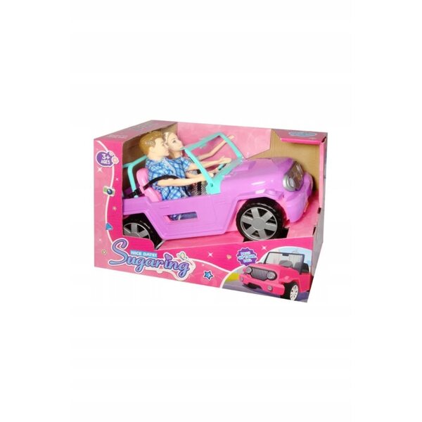 Cabriolet-Auto mit 2 schwedischen Disney-Puppen für Kinder ab 12 Monaten