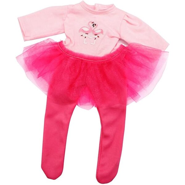 Kleidung für amerikanische Puppen 18 Zoll – Flamingo-Oberteil und -Hose, 2-teiliges Set