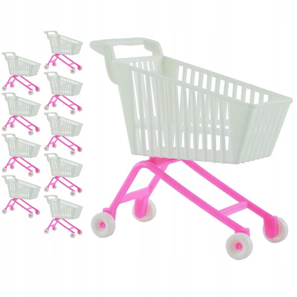 Mini-Einkaufswagen für Kinder Set 10-teilig - Spiel und Organizer