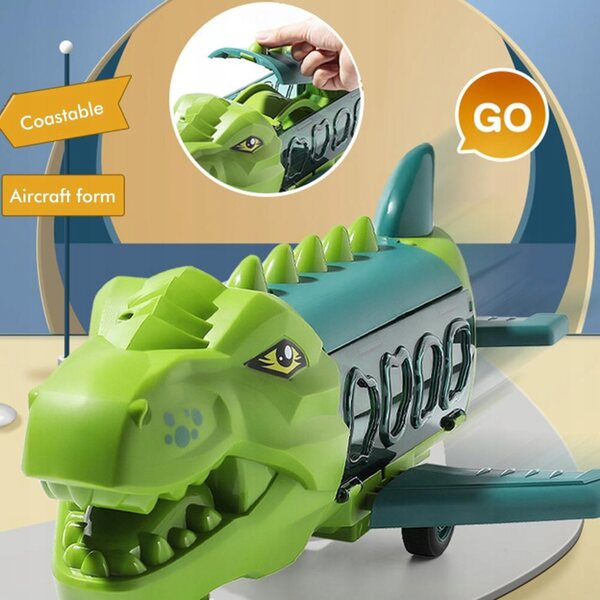 Giocattolo Samolot-Dinosauro con Funzione Pull-Back per Bambini da 3 Anni
