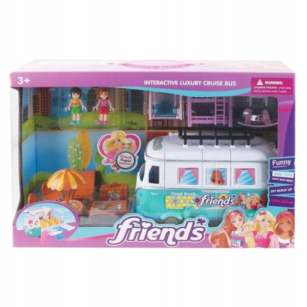 Autobus con accessori inclusi per bambini con giochi e arredi - Askato 3+