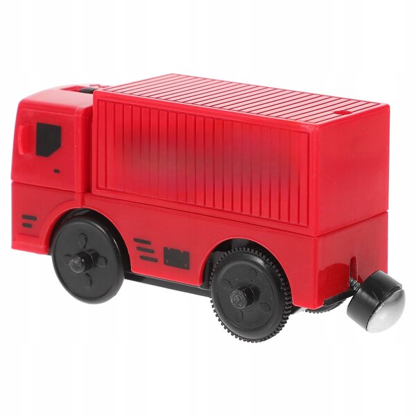 Elektrisches Eisenbahnspielzeug aus Kunststoff und Metall für Kinder – kompaktes Rot