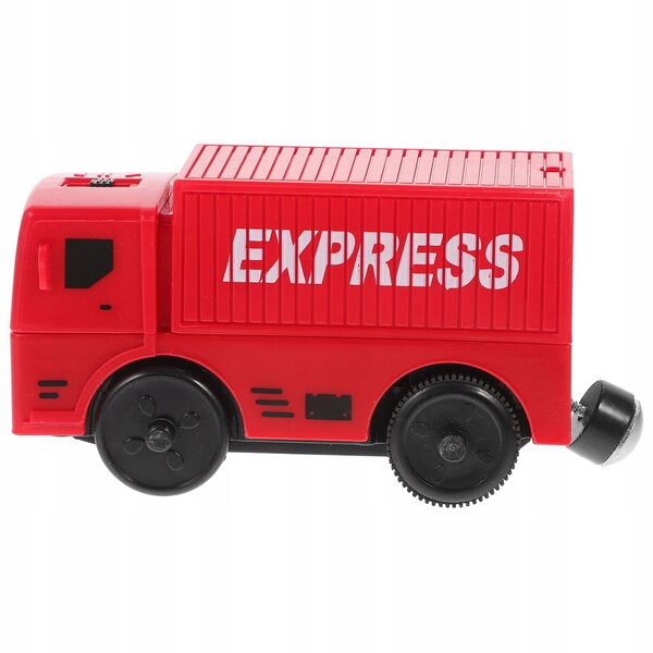 Elektrisches Eisenbahnspielzeug aus Kunststoff und Metall für Kinder – kompaktes Rot