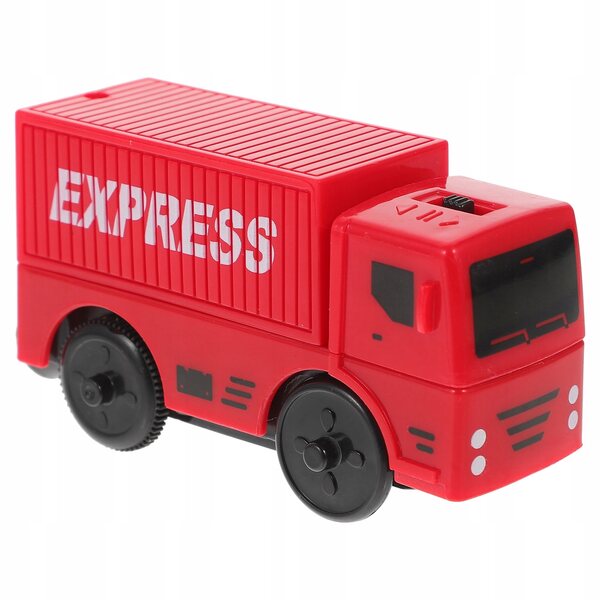Elektrisches Eisenbahnspielzeug aus Kunststoff und Metall für Kinder – kompaktes Rot