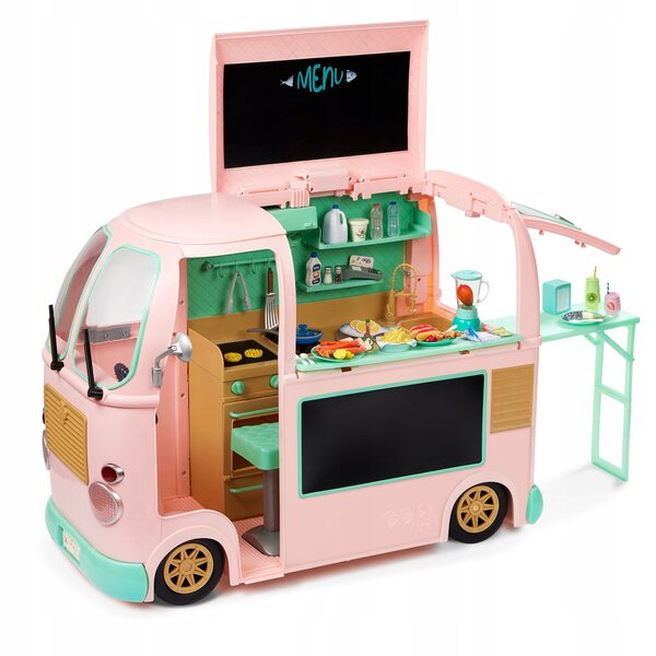Unser Generation Summer Food Truck mit komplettem Zubehör für 46-cm-Puppen