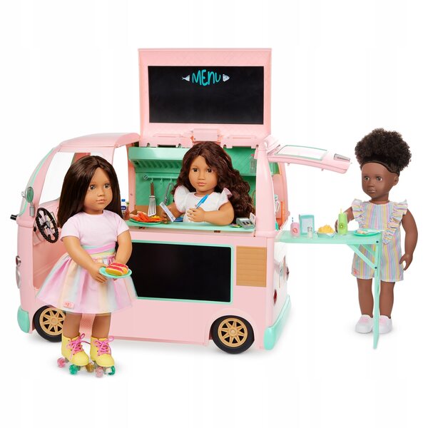 Unser Generation Summer Food Truck mit komplettem Zubehör für 46-cm-Puppen
