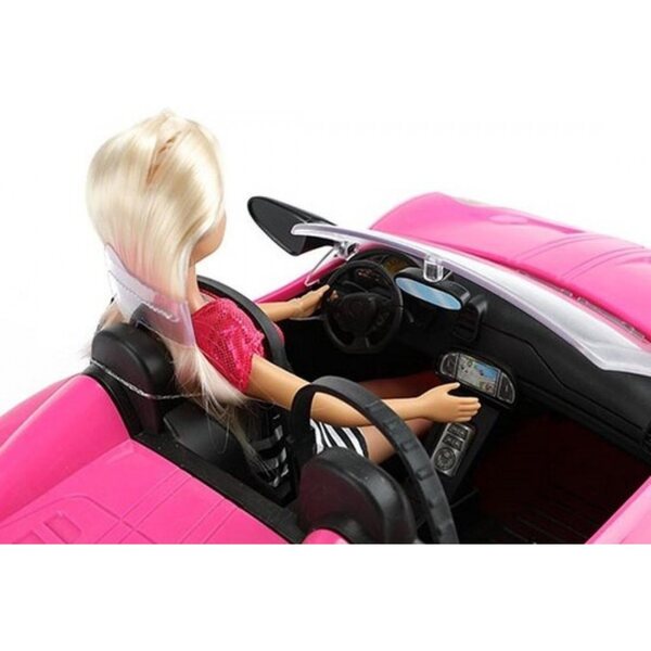 Bambola Lauren con auto cabriolet rosa 30 cm per bambini da 3 anni