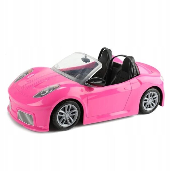 Bambola Lauren con auto cabriolet rosa 30 cm per bambini da 3 anni