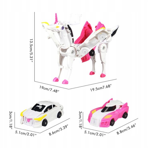 Deformacja Fit Car Robot Toy Latający koń Prezent na kolizję dla dzieci