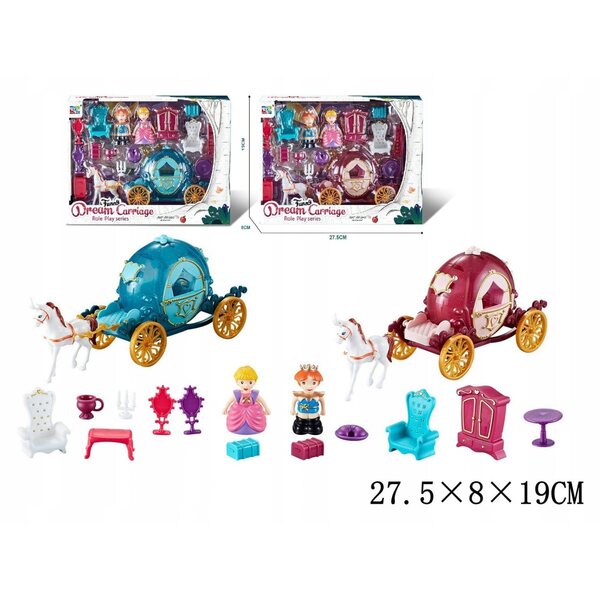 Puppenset mit Zauberkutsche, Pferd und Prinzessin - Spiele von Gazelo Toys