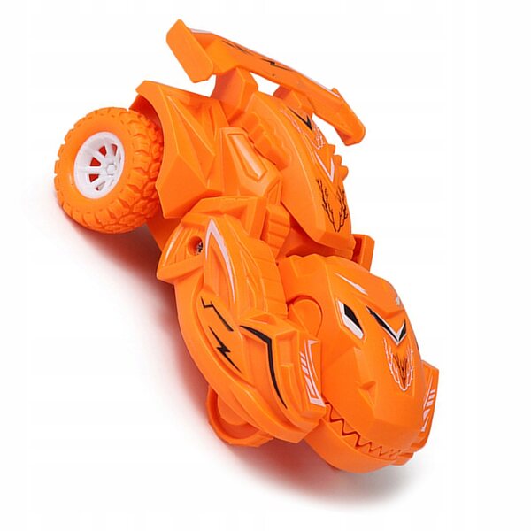 Macchina Trasformabile a Dinosauro per Bambini - Giocattolo Realistico Arancione