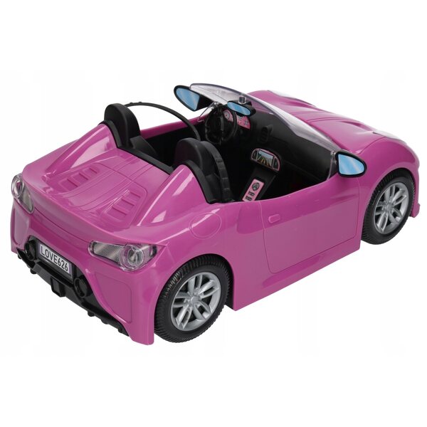 Grande Cabriolet Viola per Bambole - Auto da Gioco Dimensioni 33x12x17 cm