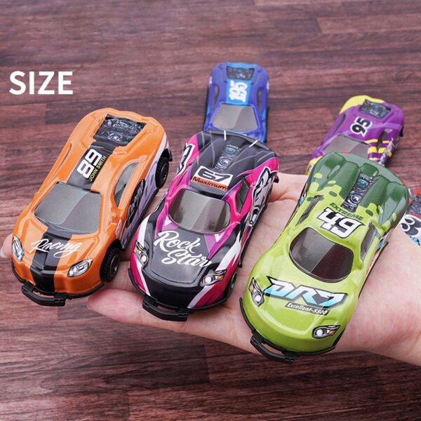 Set 16 Auto Giocattolo Acrobatici con Funzione Rotazione 360° per Bambini