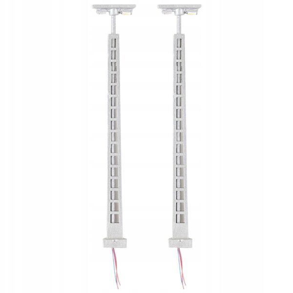 Modelli Lampade Segnaletiche Miniature 2 pezzi con Luce Bianca Calda per Decorazioni