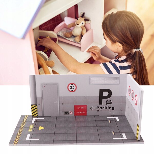 Set mit 3 Parkmodellen aus PVC, Maßstab 1:32, einfache Montage, realistische Details
