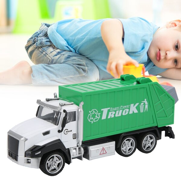 American Sanitation Pull Back Sweeper-Automodell aus Legierung und Kunststoff im Maßstab 1:42