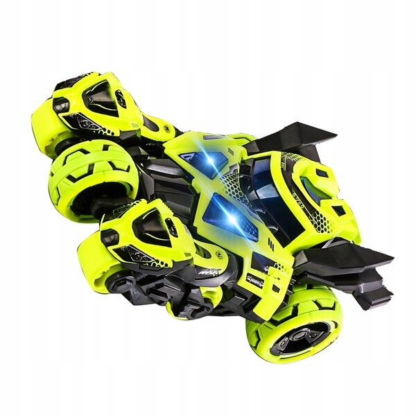 Modello Auto in Metallo Giocattolo con Luci, Suoni e Funzione Pull-Back Giallo