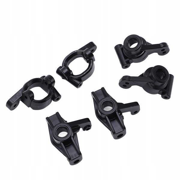 Set Blocchi Sterzo e Posteriori per WLtoys 144001 Auto RC in Plastica Nera