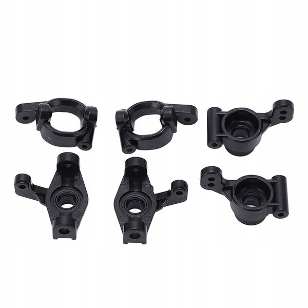 Set Blocchi Sterzo e Posteriori per WLtoys 144001 Auto RC in Plastica Nera