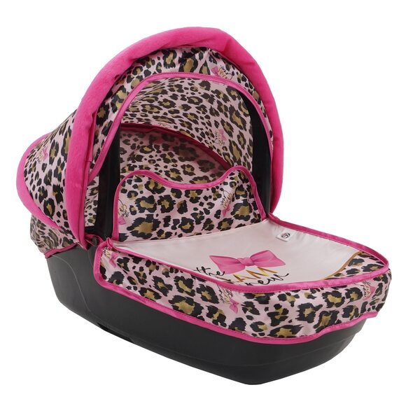 Bella Glam Crew 2-in-1 Puppenwagen mit Zubehör und drehbaren Rädern