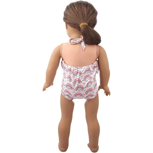 Badeanzug-Outfit für 18-Zoll-amerikanische Puppen, elastisches und langlebiges Accessoire