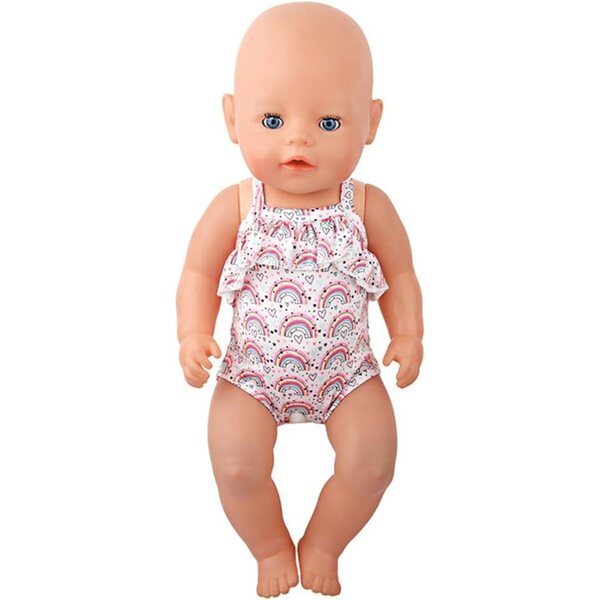 Badeanzug-Outfit für 18-Zoll-amerikanische Puppen, elastisches und langlebiges Accessoire