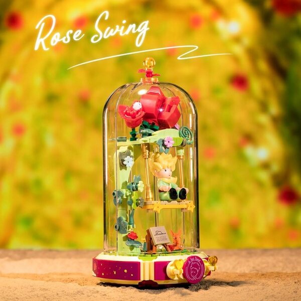 Le Petit Prince-Steinset mit Minifigur und eleganter Dekoration