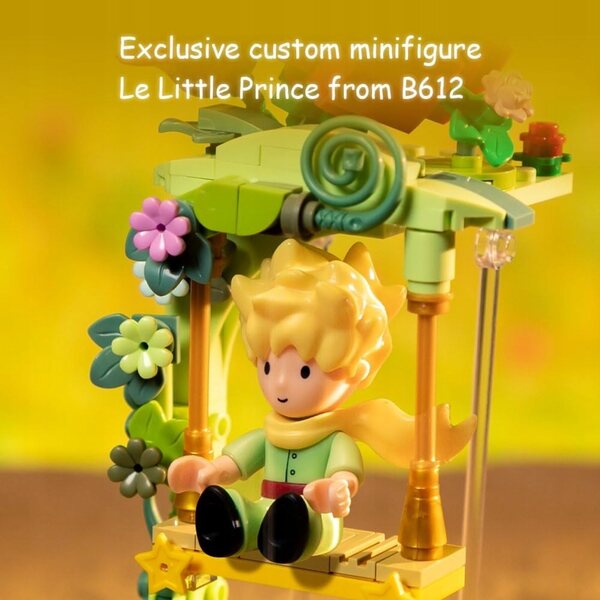 Le Petit Prince-Steinset mit Minifigur und eleganter Dekoration
