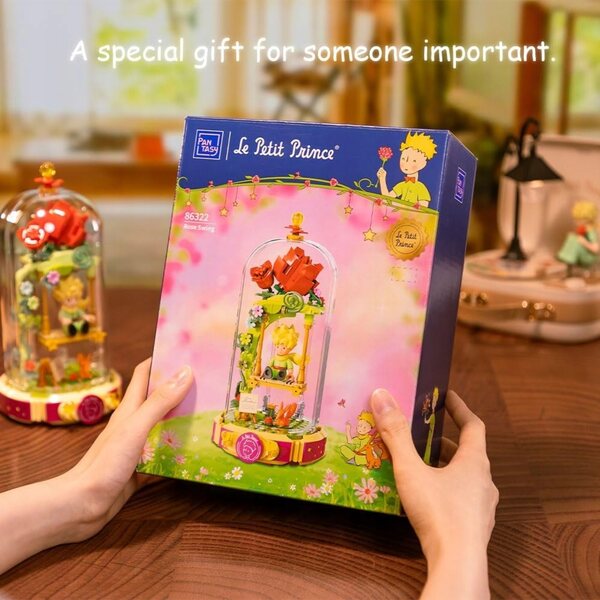 Le Petit Prince-Steinset mit Minifigur und eleganter Dekoration