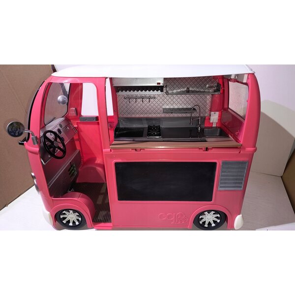 Kamper für Our Generation Puppen 62,5x52x32 cm mit Frontbeleuchtung und Küche