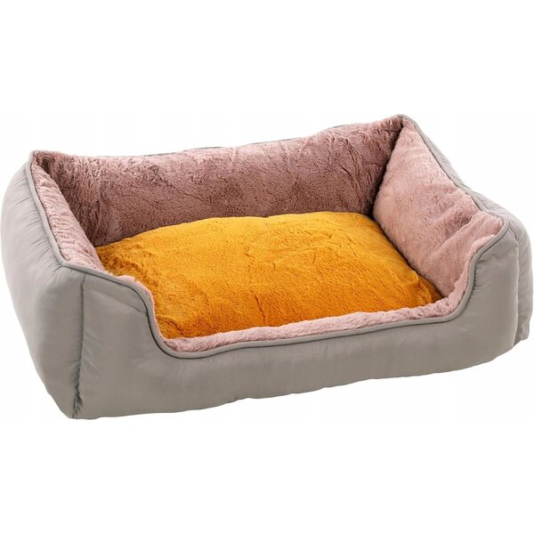 Cuccia rettangolare Ocker 60x50x20 cm per cuccioli con rivestimento rimovibile