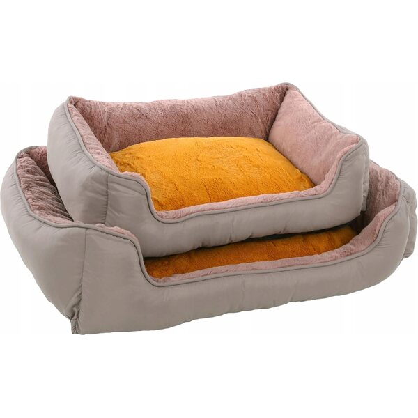 Cuccia rettangolare Ocker 60x50x20 cm per cuccioli con rivestimento rimovibile