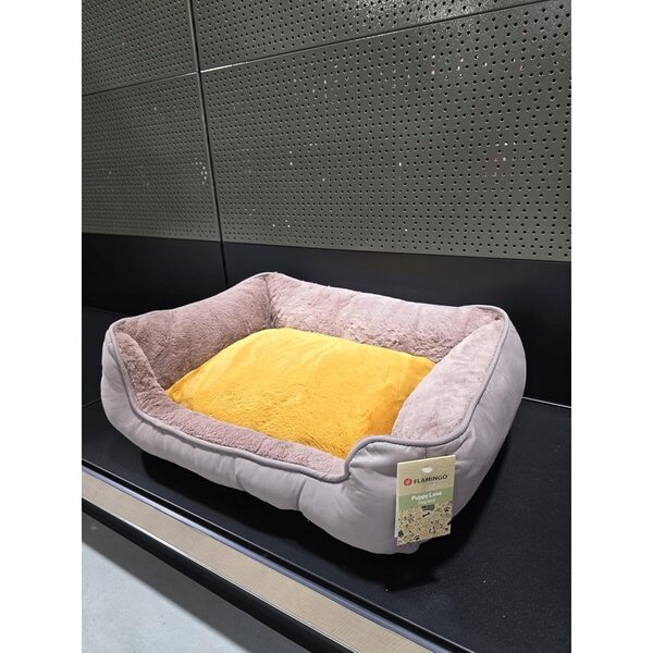 Cuccia rettangolare Ocker 60x50x20 cm per cuccioli con rivestimento rimovibile