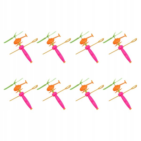Set 8 Elicotteri Giocattolo Leggeri in Plastica per Bambini Resistenti e Divertenti